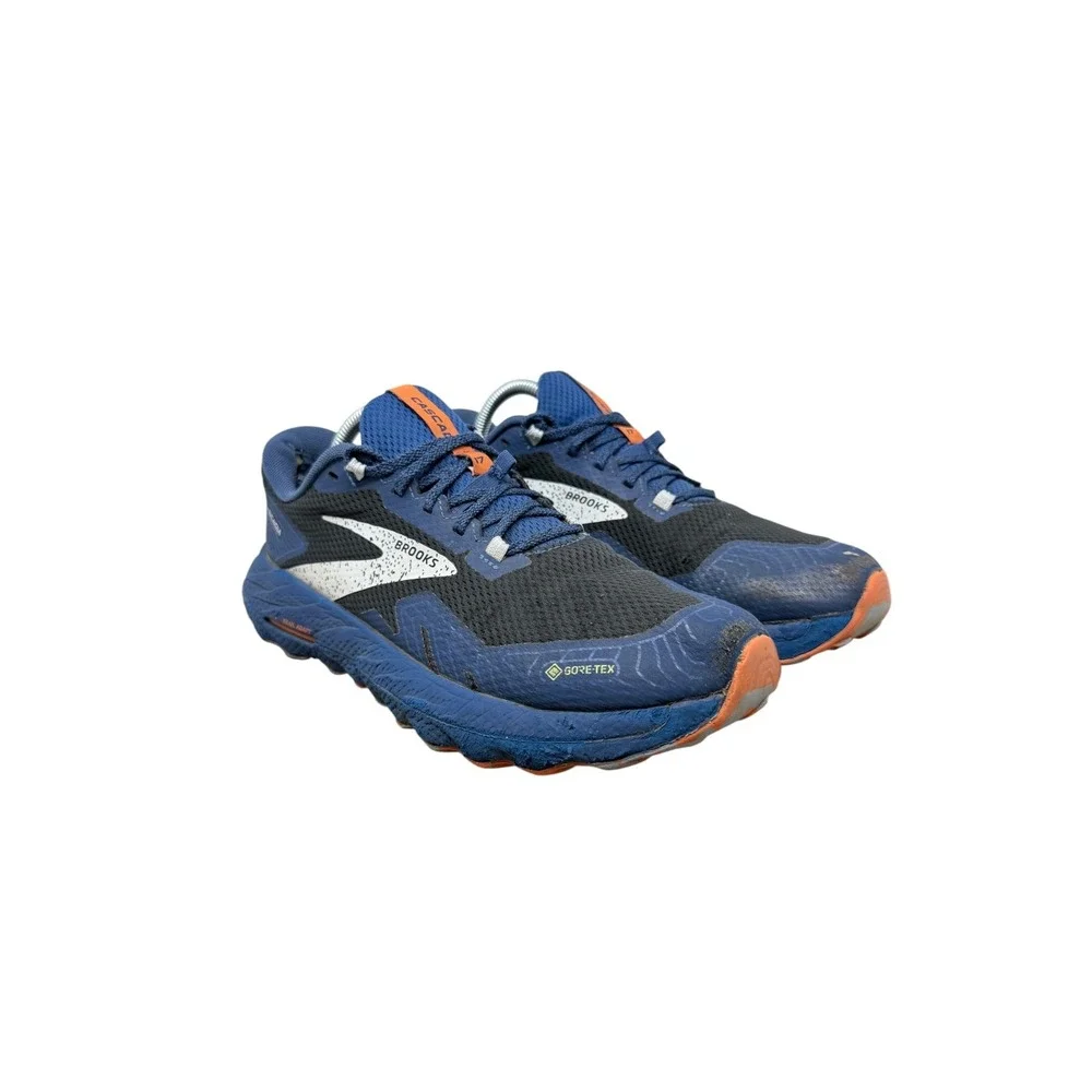 Brooks Cascadia 17 GTX Trail Running Shoes Mens 9 Blue Black Orange 1104021D062